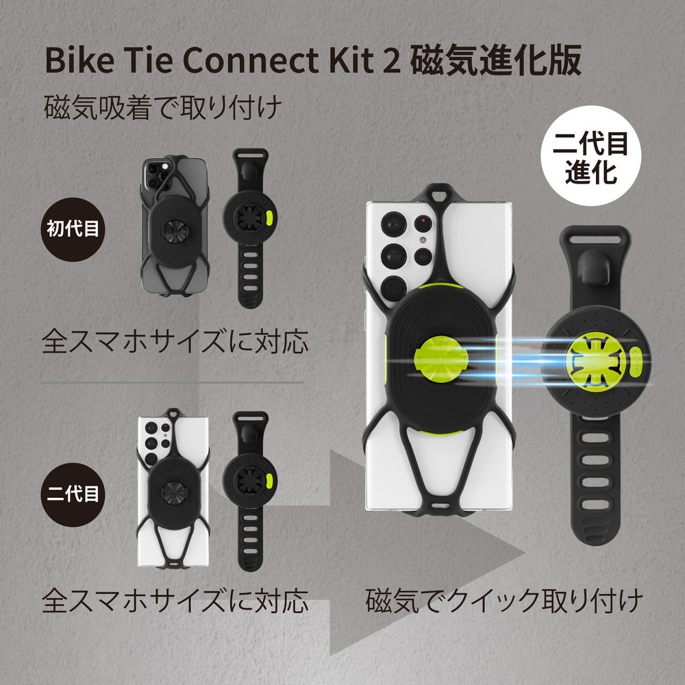 Bike Tie Connect Kit 2 - Magnetic