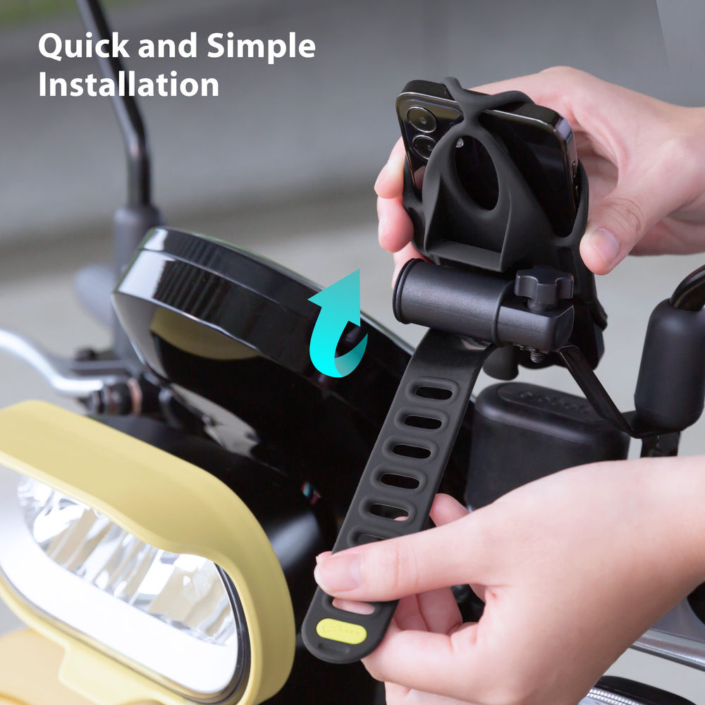 Motorcycle Phone Holder w/ Bike Tie 4