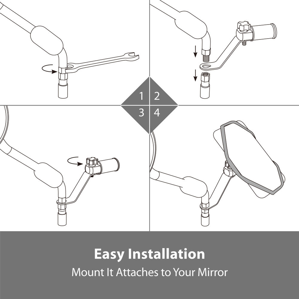 Motorcycle Phone Holder w/ Bike Tie 4