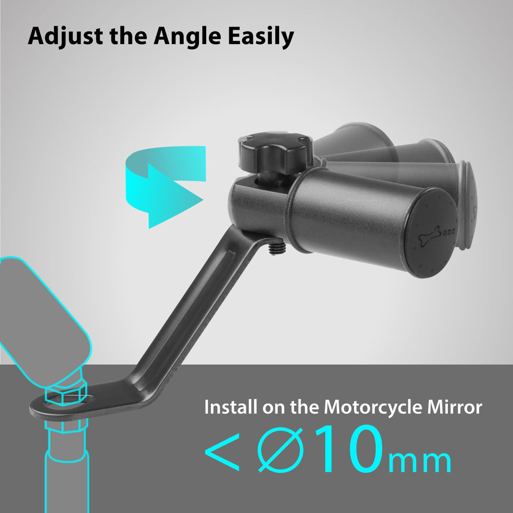 Motorcycle Phone Holder w/ Bike Tie Connect Kit - Garmin