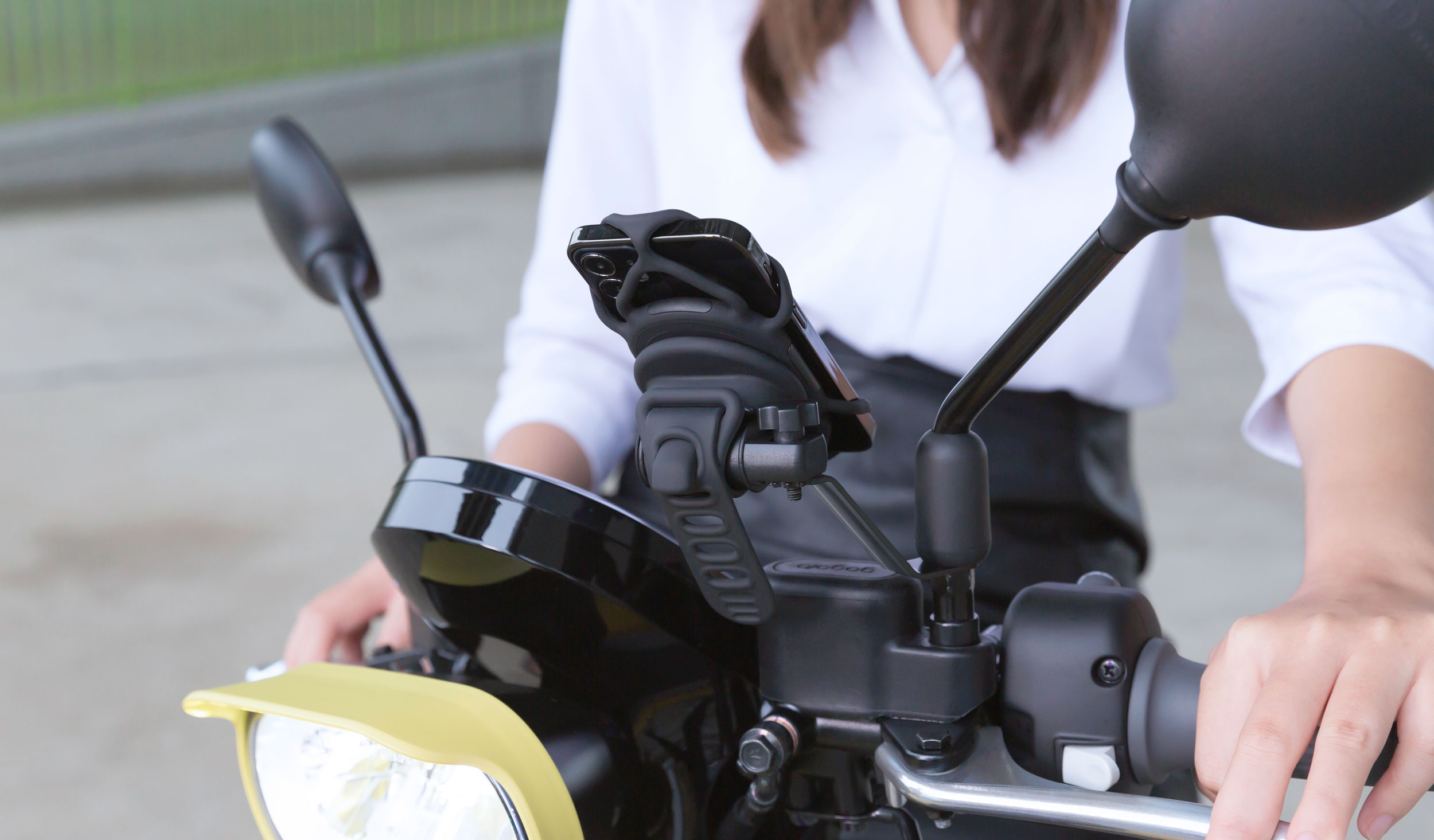 Motorcycle Phone Holder w/ Bike Tie Connect Kit - Garmin