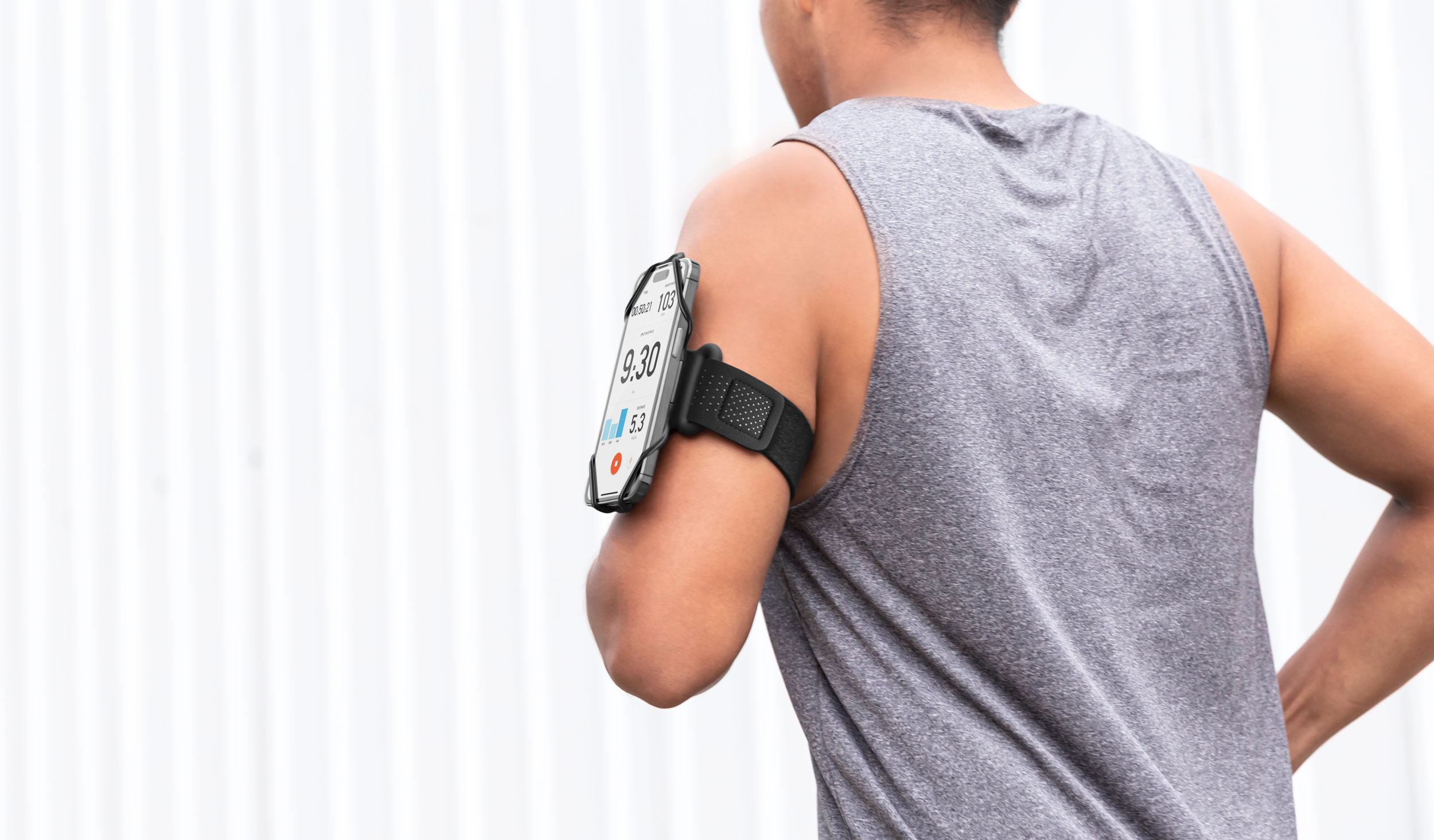 Running Armband for All Mobile  Cell Phone Armband Holder - Bone