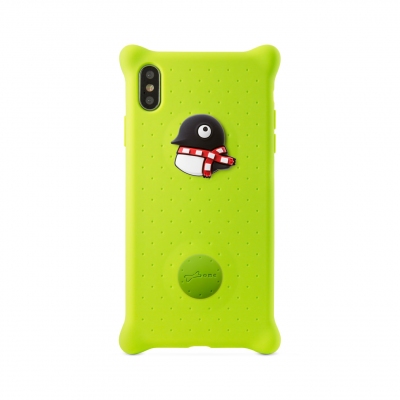 PhoneバブルケースXS Max-まるペンギン